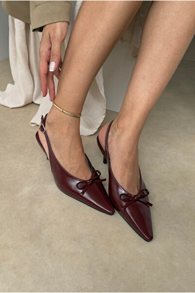 Mupa Shoes Tocuri înalte de damă, roșu claret