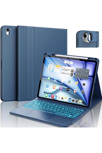 OEM Klawiatura CHESONA z etui do iPad Pro 12,9 / Air 13 granatowa