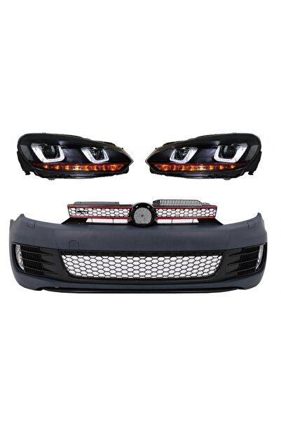 tuningset Bara Față cu Faruri LED și Semnalizare Dinamică compatibil cu VW Go...