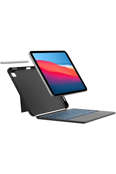 OEM Etui z klawiaturą do iPad 10th Gen ROOFEI QWERTZ Bluetooth POWYSTAWOWY