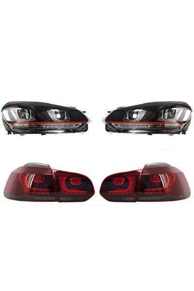 tuningset Faruri compatibile cu VW Golf 6 VI 2008-2013 Golf 7 3D LED DRL U-De...