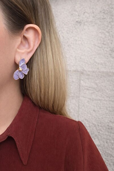 Nilsu Aksesuar Spring Flower Model Colorful Women's Earrings