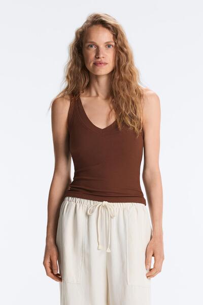 Oysho Fitilli modal karışımlı tank top