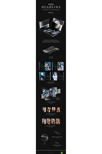 Kpop Dünyasi BLACKPINK – 3rd MINI ALBUM [DEADLINE] (GRAY Ver.)