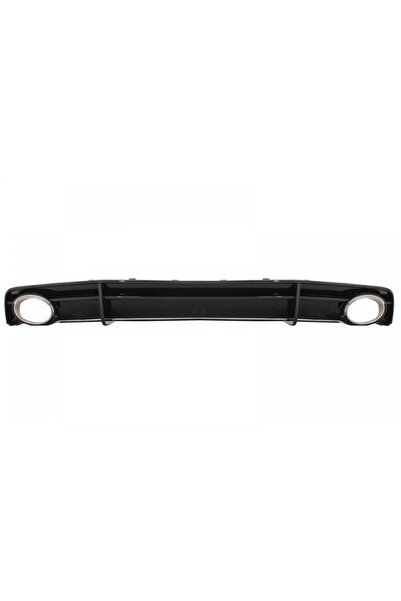 tuningset Difuzor Bara Spate Negru cu Ornamente Evacuare compatibil cu Audi A...