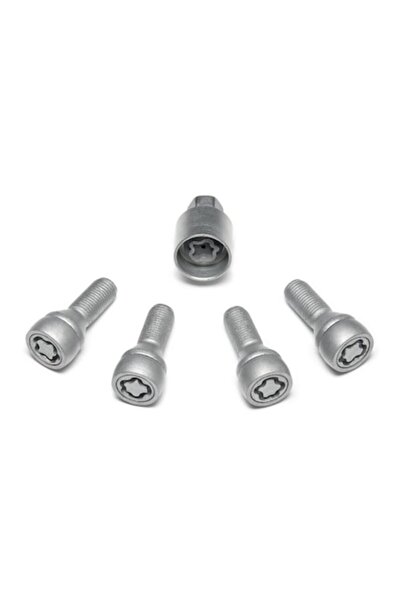 Dacia Set de încuietori antifurt M12 gri pentru jante din aliaj, compatibile ...