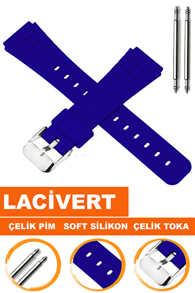 COBRA F-91 / F-94 / F-105 Saat Uyumlu Soft Silikon Saat Kordonu Kayışı CS
