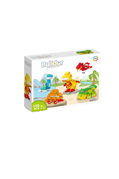 Bufnitel Joc de constructie STEAM - Dinozauri (135 piese)