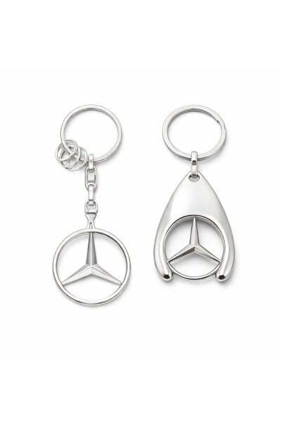 Depox Sada dvou přívěsků na klíče DEPOX®, sběratelská edice, kov, stříbrná