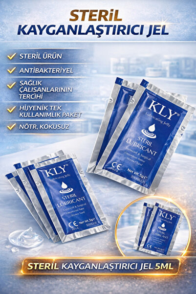 KLY ® Lubricant Jel 5 ml Kayganlaştırıcı Jel Steril Pocket
