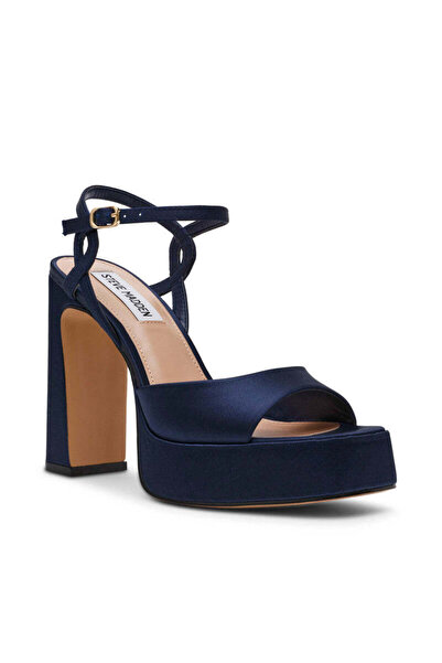 Steve Madden Miliana Solid Blue High Heel Sandals