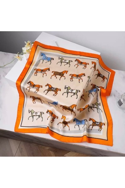 CHARMLUCKY Colorful D Patterned Shawl-Scarf 70X70