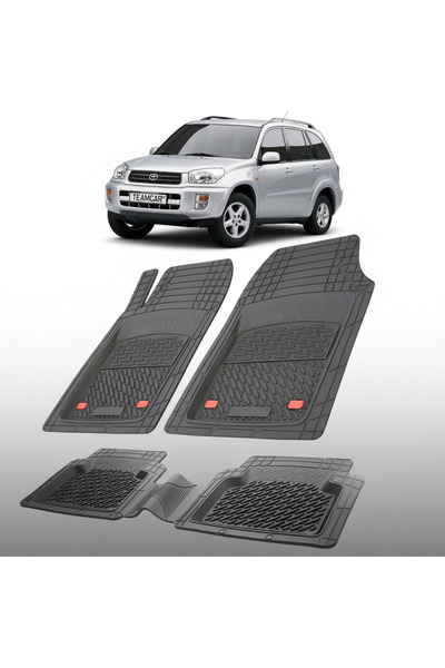 TEAMCAR Ταπέτα δαπέδου συμβατά με Toyota RAV4 XA20 SUV 2003-2005 |   Μαύρο