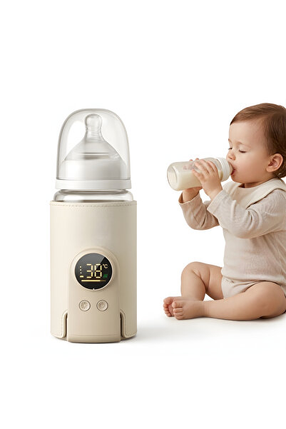 Nerele Incalzitor Portabil Biberon / Biberoane, 6000 mAh, USB-C 18W, Display ...