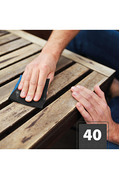 Handy Pânză abrazivă - 40 - albastru - 230 x 280 mm - 5 bucăți / pachet