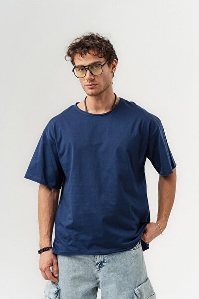 go gang own Asymmetric Crew Neck Basic T-Shirt