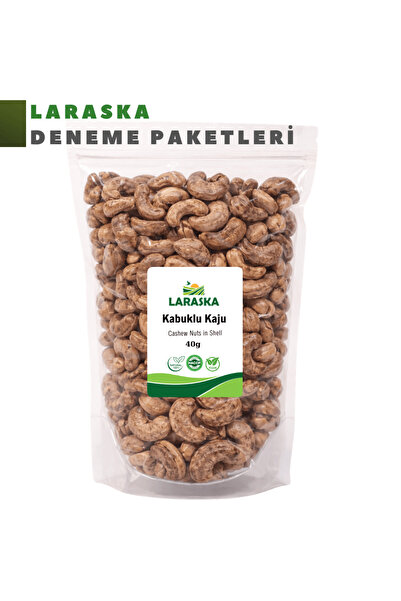 Laraska Kabuklu Zarlı Kaju 40g Taze Jumbo Cashew Nuts in Shell Deneme Boy