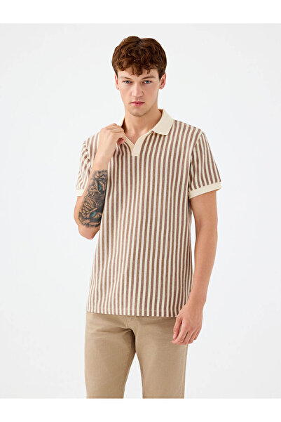 Loft Regular Fit Brown Men's T-Shirt Lf2038533