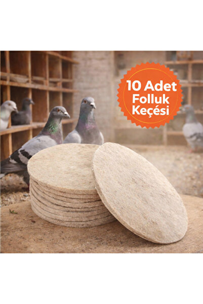 AN-GA AVM Güvercin Folluk Keçesi, 10 Adet Yün Keçe Pıgeon kümes ekipmanları