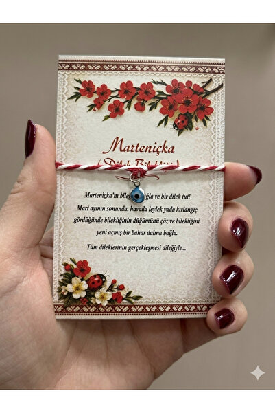 BY DİLEK ÇETİN ACCESSORY Marteniçka nazar boncuklu dilek şans bilekliği(5 adet)