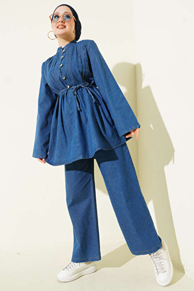 VOLT CLOTHİNG Brit Buttoned Jeans Double Set