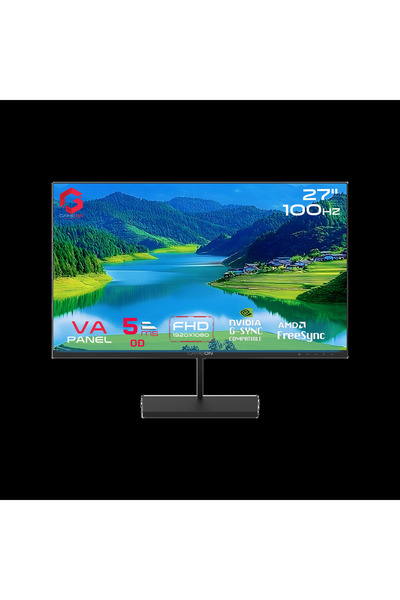 GAMEON شاشة ألعاب GB 27 F 100 Basic Series مقاس 27 بوصة بدقة FHD - أسود