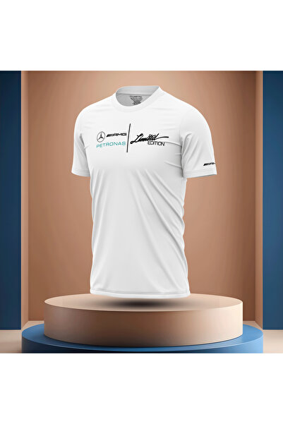 Bulvar Lee Sıfır Yaka M'ercedes B'enz Baskılı Erkek T-shirt / Araba