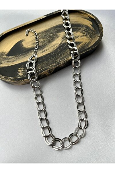 Nilsu Aksesuar قلادة نسائية من الفولاذ طراز سامانيولو