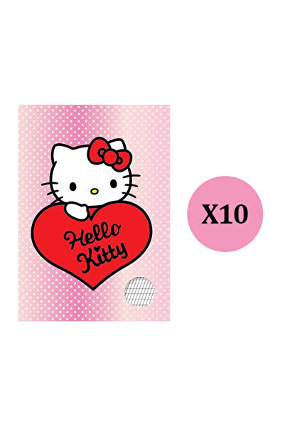OEM 10 x Caiete A5 de Tip 1 Coperta Model Hello Kitty cu Inima - 40 File