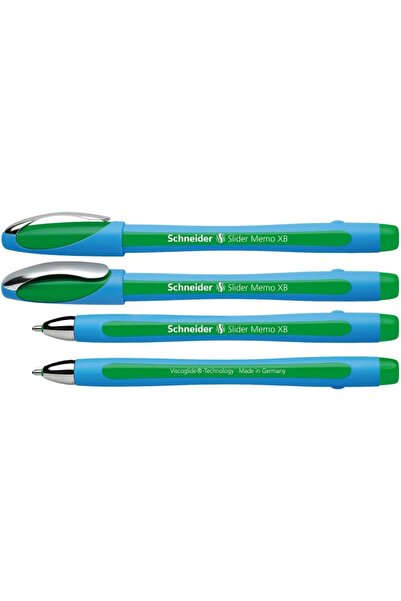 SCHNEIDER Pix Slider Memo XB, rubber grip, accesorii metalice - scriere verde
