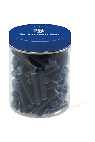 SCHNEIDER Patroane SCHNEIDER, 100buc/borcan cu capac plastic - cerneala albas...
