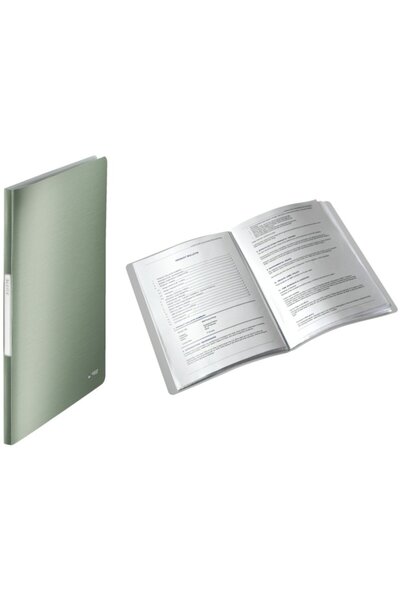 Leitz Mapa Style, de prezentare, plastic PP, 20 de folii - fistic