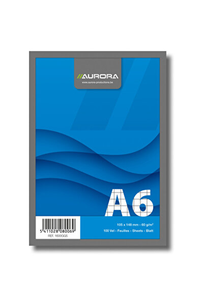 Aurora Blocnotes capsat, A6, 100 file - 60g/mp, microperforatii, Office - mat...
