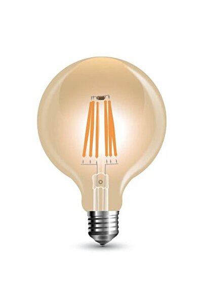 V-TAC LED BULB G125 E27 ADJUSTABLE 8W WITH FILAMENT 2200K WARM WHITE