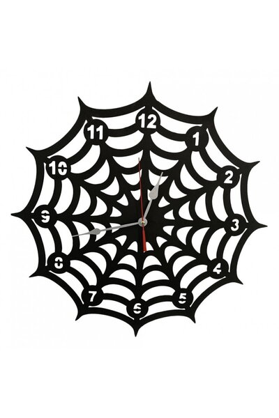 Vivatechnix Ceas de perete metalic Krodesign Spider, diametru 50 cm, negru