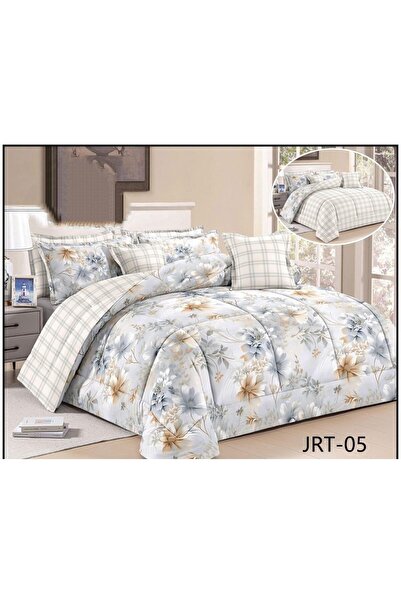 Barigo Double bedsheet set with floral pattern, 6-piece Duvet cover, size 230...