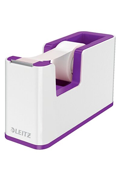 Leitz Dispenser banda adeziva WOW, PS, banda inclusa, culori duale, alb-mov