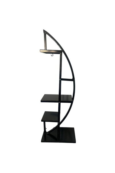 Vivatechnix Flower stand VMD-1071 Arcade, Black, 50x30x150 cm, 4 shelves, rem...