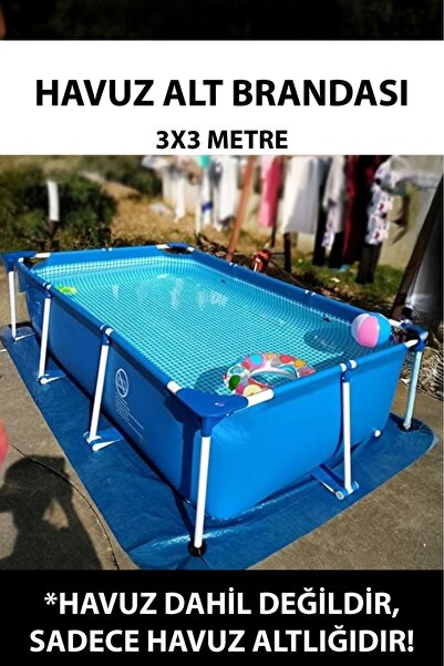 Empressco Yüksek Kaliteli 300x300 cm Havuz Alt Koruma Brandası, Güvenle Kullanın