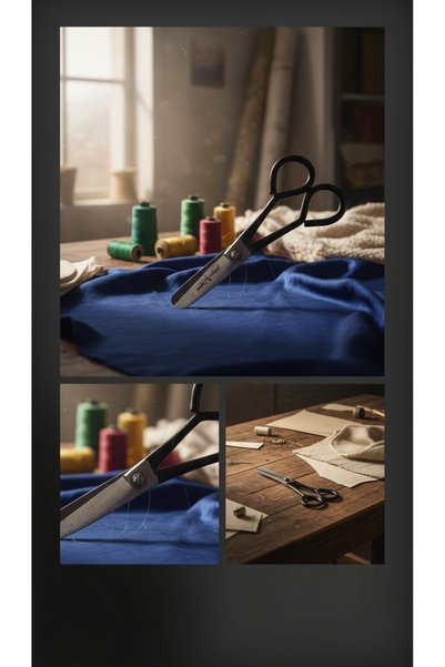 Yatağan Zeybek 16 cm Carbon Steel Textile and Indoor Scissors - Sharp and Durable