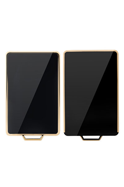 KWmobile Car Key Case for Tesla Model 3/Model Y, Kwmobile, Black/Gold, Silico...