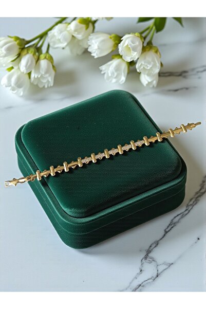 Allurist Jewerly Premium Seri altın kaplama Xuping piramit model bileklik