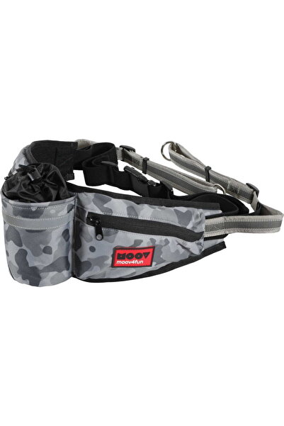 Zolux Curea de alergare reglabil Дѓ cu suport pentru sticle MOOV, gri