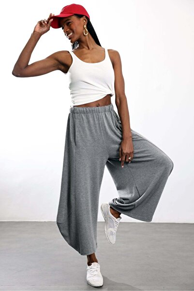 5in1Canpolat Gray Barrel Sweatpants 0196