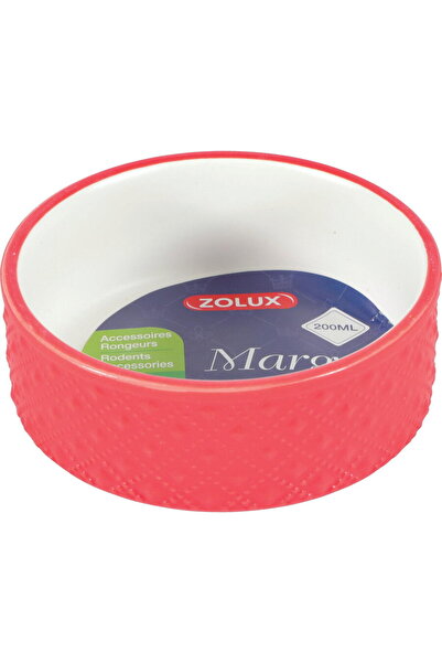 Zolux MARGOT Bol din gresie pentru rozatoare 200 ml, rosu