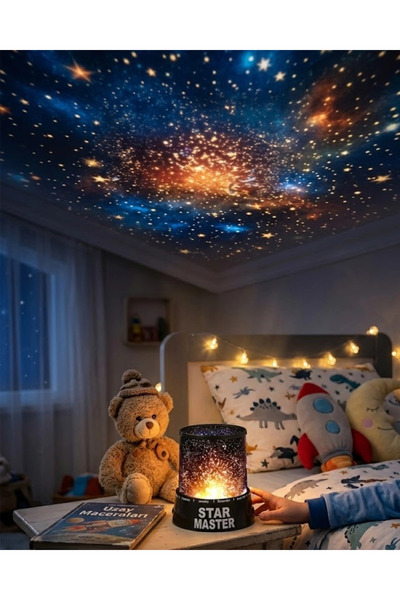 shopwave LED Yıldız Projeksiyon Lambası Romantik Oda Atmosfer Işığı