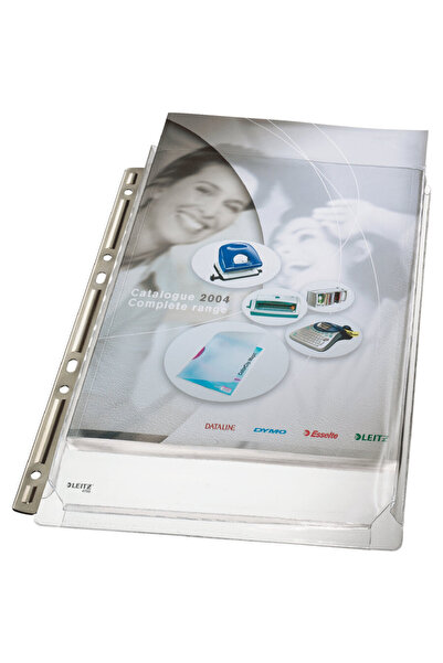 Leitz Folie de protectie Jumbo, ranforsare metalica, PVC, A4, 170 mic, 3 buc/...