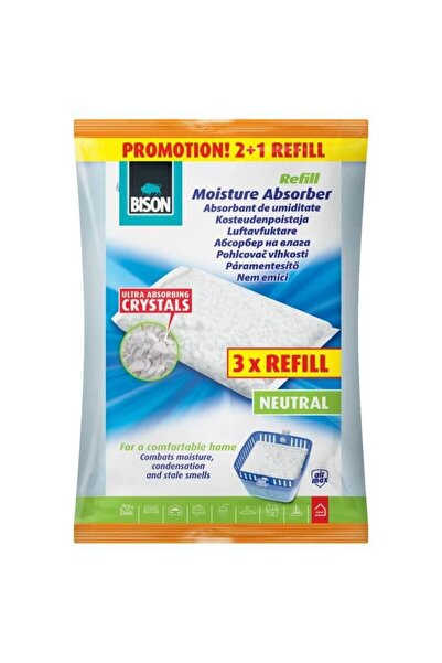 Bison Set rezerva absorbant umiditate Air Max, 3x450g, fara parfum