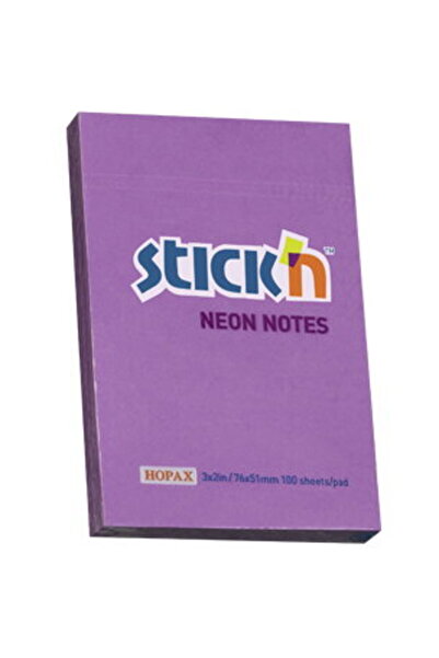 Stickn Notes autoadeziv 76 x 51 mm, 100 file, Stick"n - violet neon
