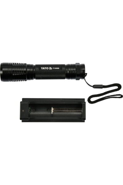 yato Lanterna cu Acumulator, 500lm, 2200mAh, Incarcare prin USB YT-08568